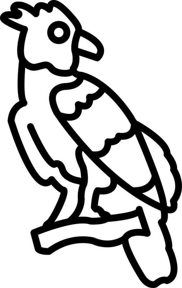 Harpy Eagle Display Optimized Graphic Asset vector