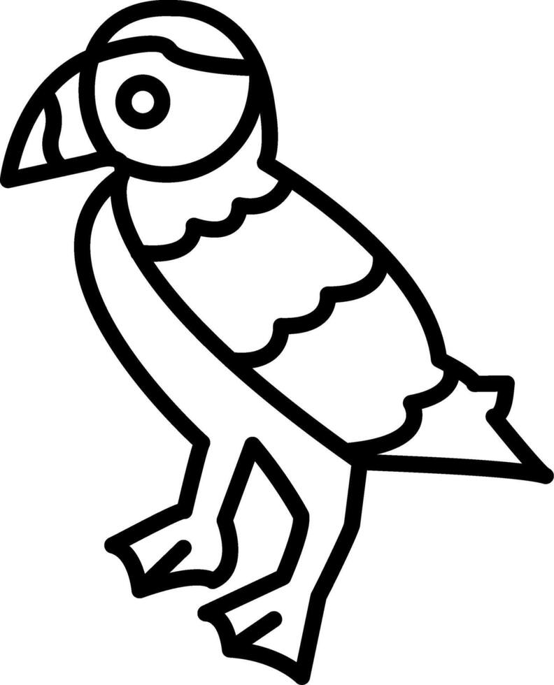 Puffin Feature Highlight Mark Layout vector