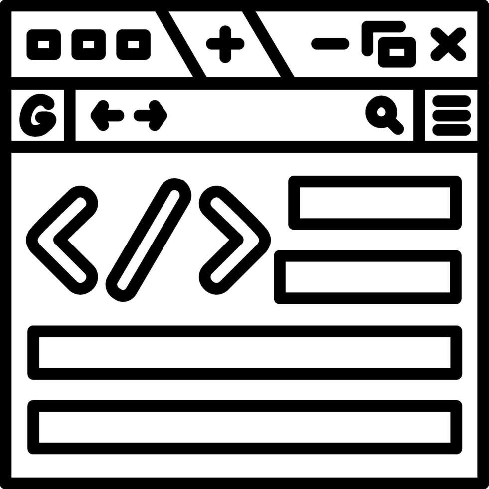 Coding Metadata Dashboard UI Element Graphic vector