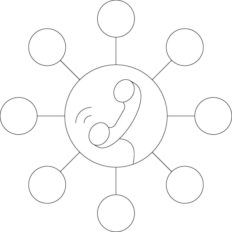 Telecommunication Product Interface Visual Element vector