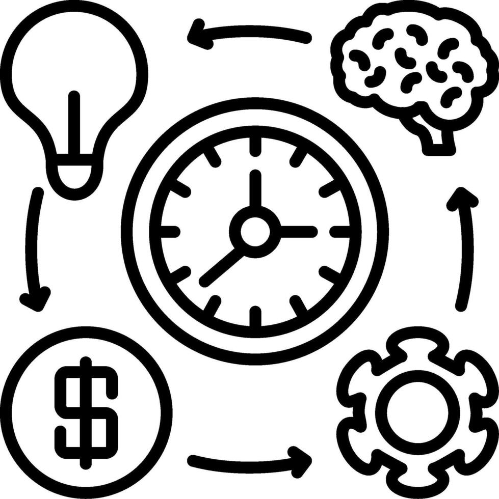 Business Process Functional Art Element Layout vector