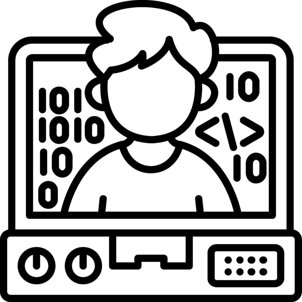 Programmer Clean Web Symbol Graphic vector