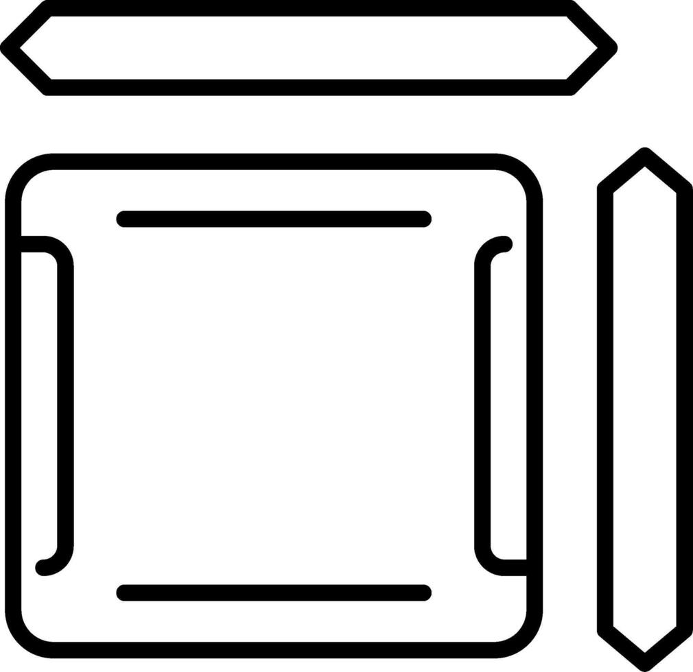 Square Iconic Design Element Layout vector