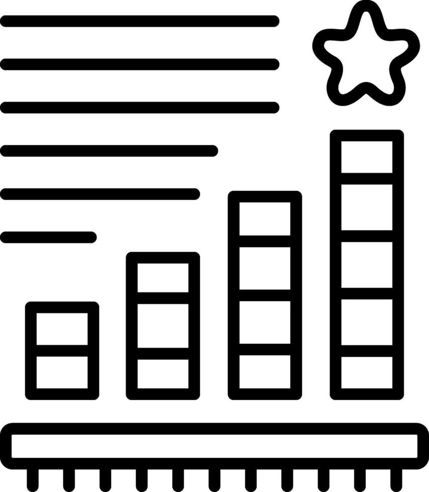 Star Chart High Impact Design Layout vector