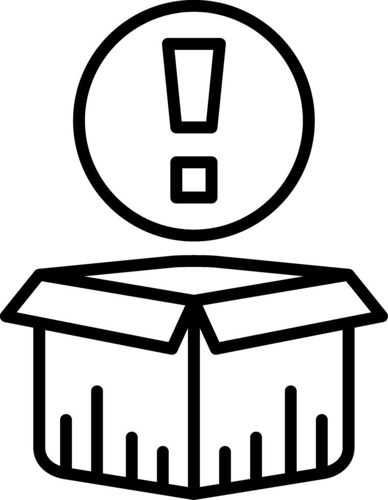 Stock Alert Outline Style Element Layout vector