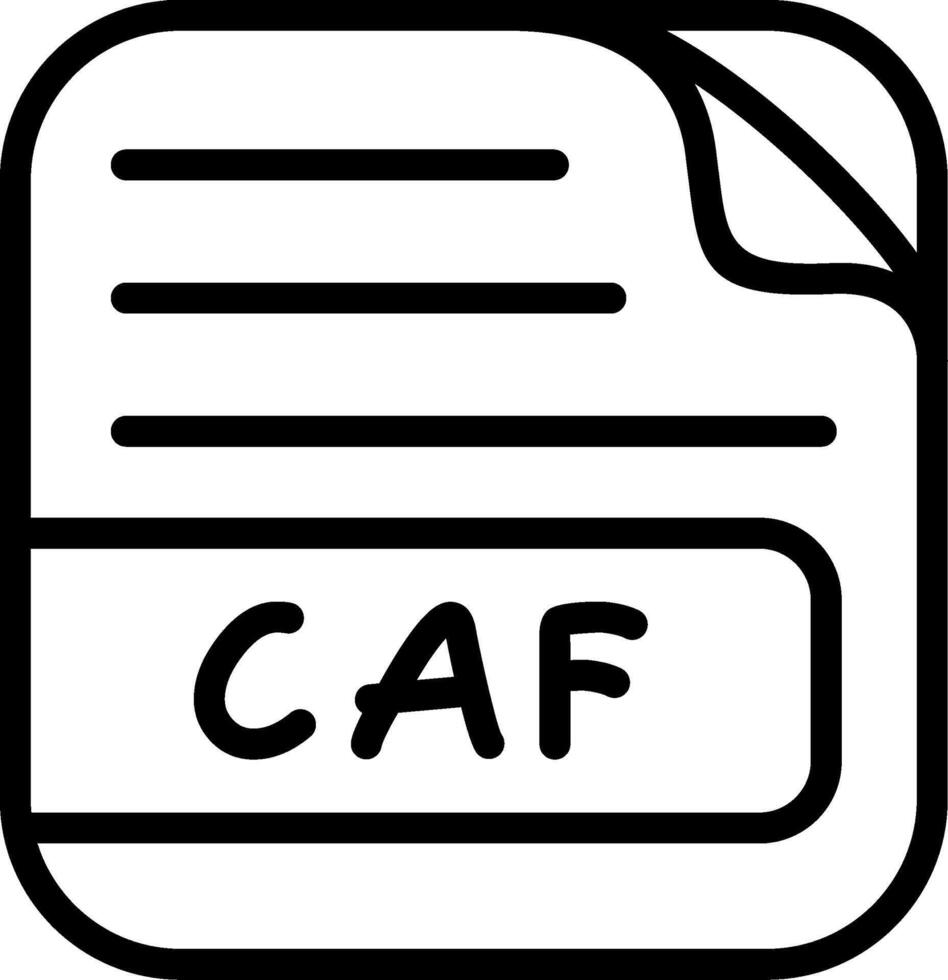 CAF File Wireframe Graphic Object Layout vector
