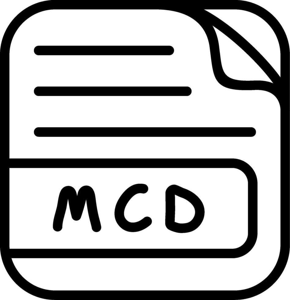 MCD File Intuitive UI Feature Layout vector