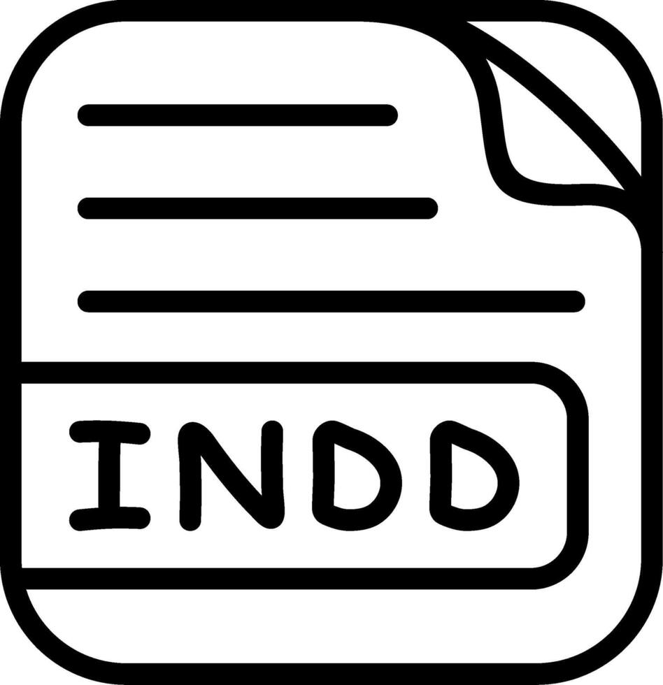 INDD File User Interface Graphic Asset vector