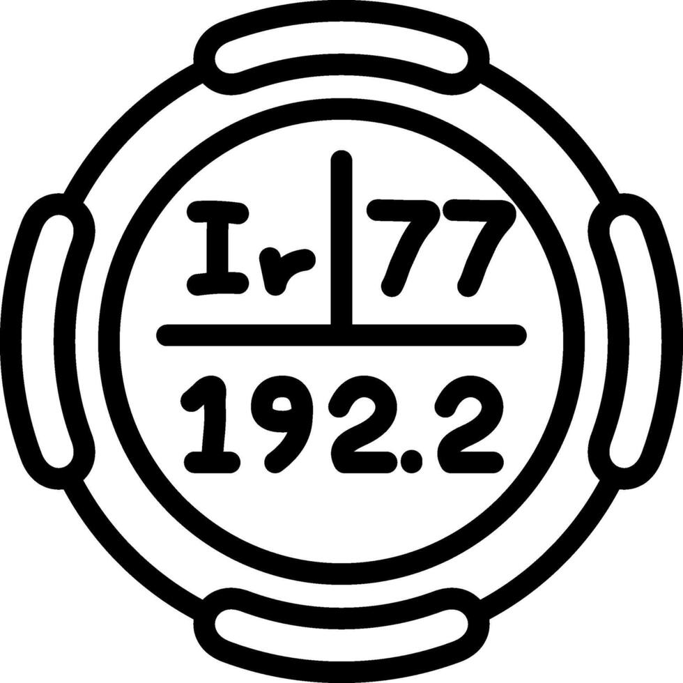 Iridium Simplified UX Element Iconography vector