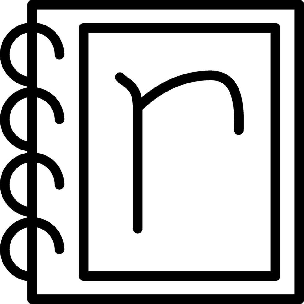 Small Letter R Interface Style Guide Layout vector