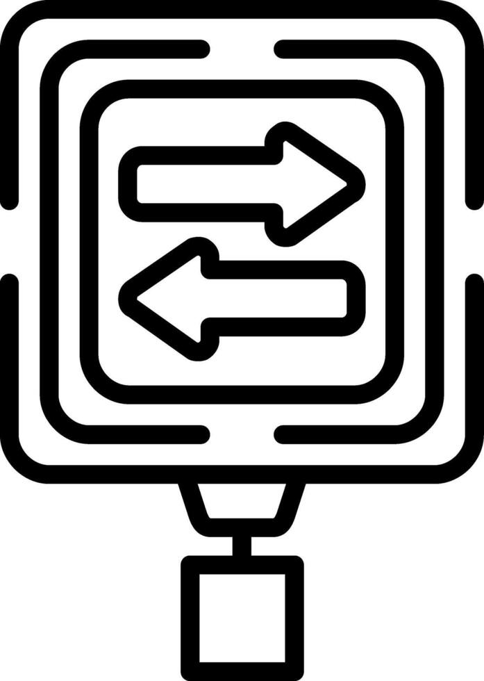 Two Way Traffic Branded Object Graphic vector