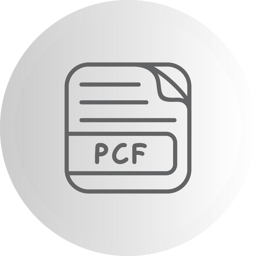 PCF File Scalable UI Form Graphic vector