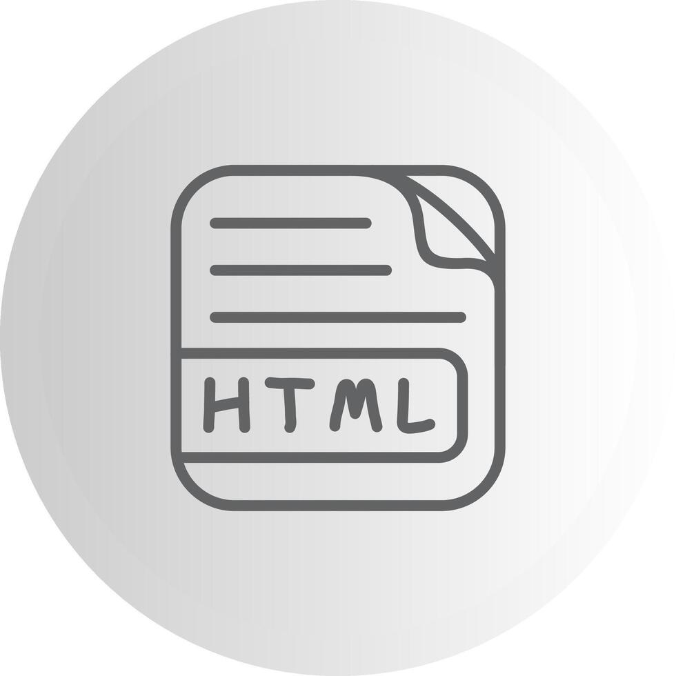 HTML File Utility Focused Shape Element vector