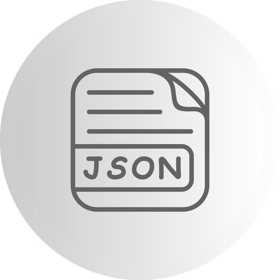 JSON File Geometric Visual Mark Graphic vector