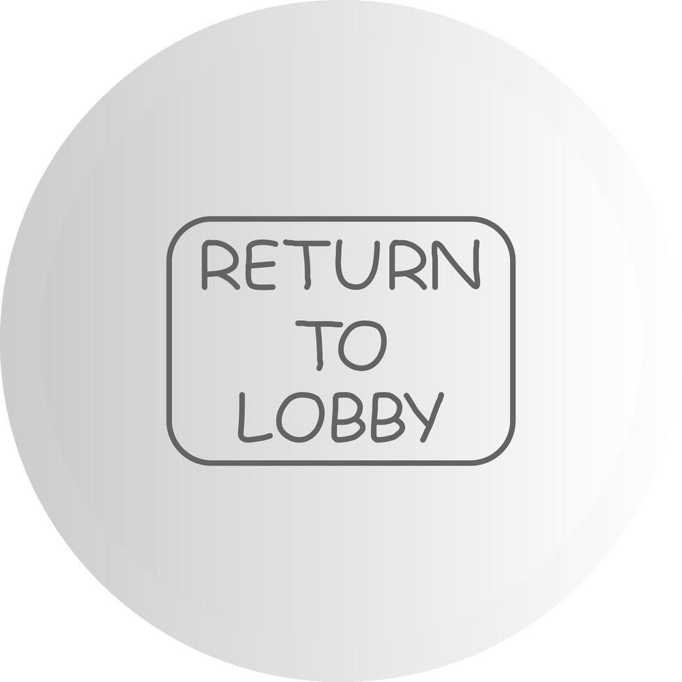 Return to Lobby Unique Art Style Feature vector