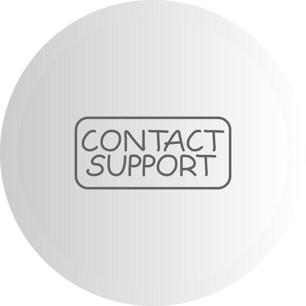 Contact Support Balanced Visual Element Layout vector
