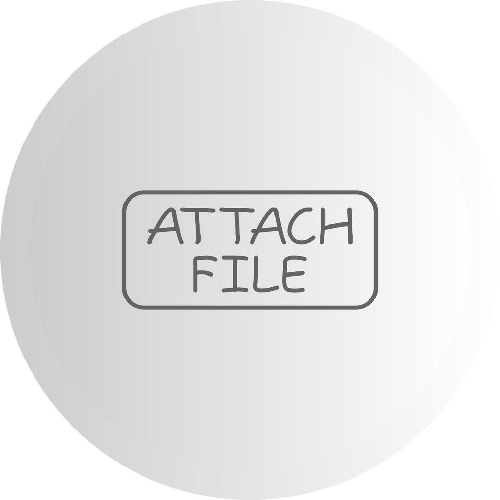 Attach File UX Friendly Element Layout vector