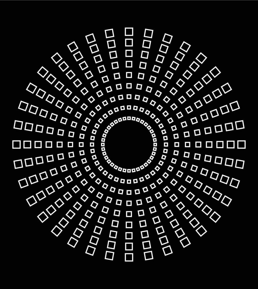 black and white Half-tone circle design a collection of round dotted frames, and abstract halftone graphic elements. vector