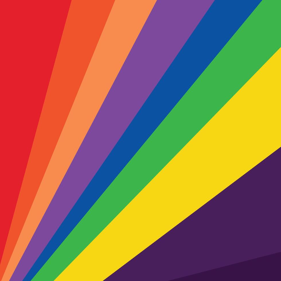 simple rainbow colorful abstract background design, Abstract background design featuring diagonal bands of rainbow colors. vector