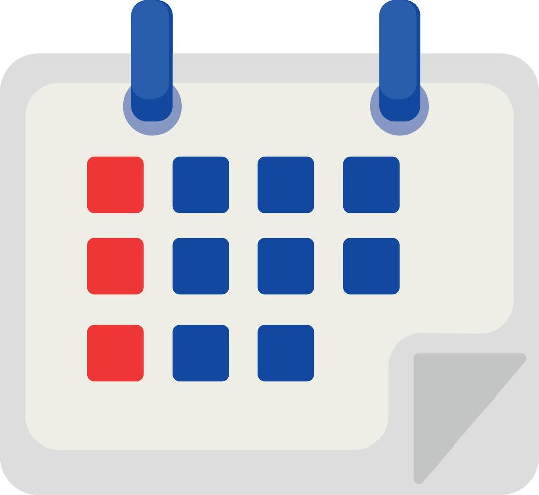Simple Calendar Icon in Modern Flat Style with a Marked Date. Symbol for Schedule, Planning, Appointments, and Event Reminders for Web and App UI vector