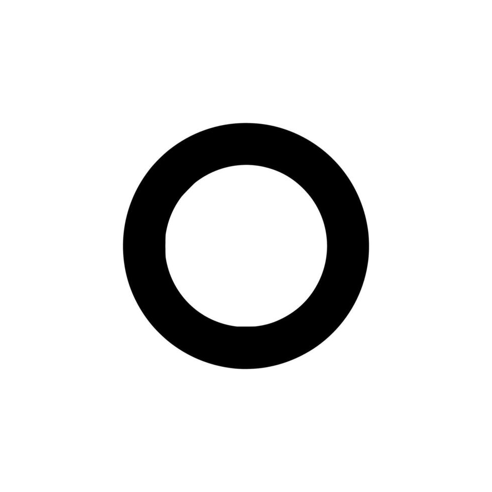 Modern Solid Radio Button Glyph for Digital System and Dashboard vector