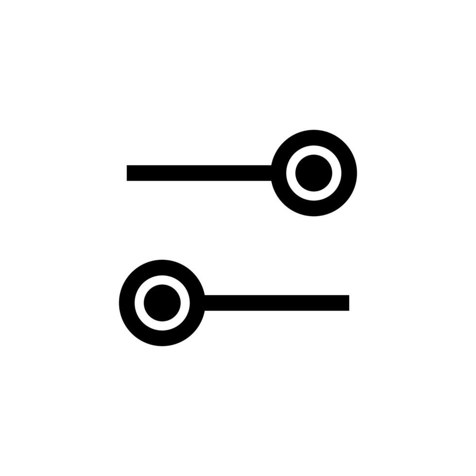 Simple Solid Switch Black Icon for App Features and Web Design vector