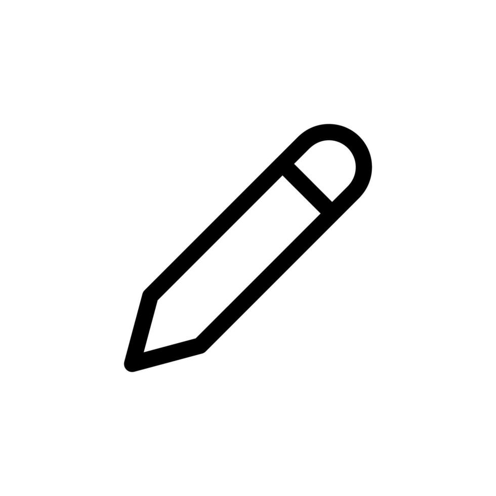Elegant Line Edit Outline Icon for Annotation, Creative Tools, and Design vector