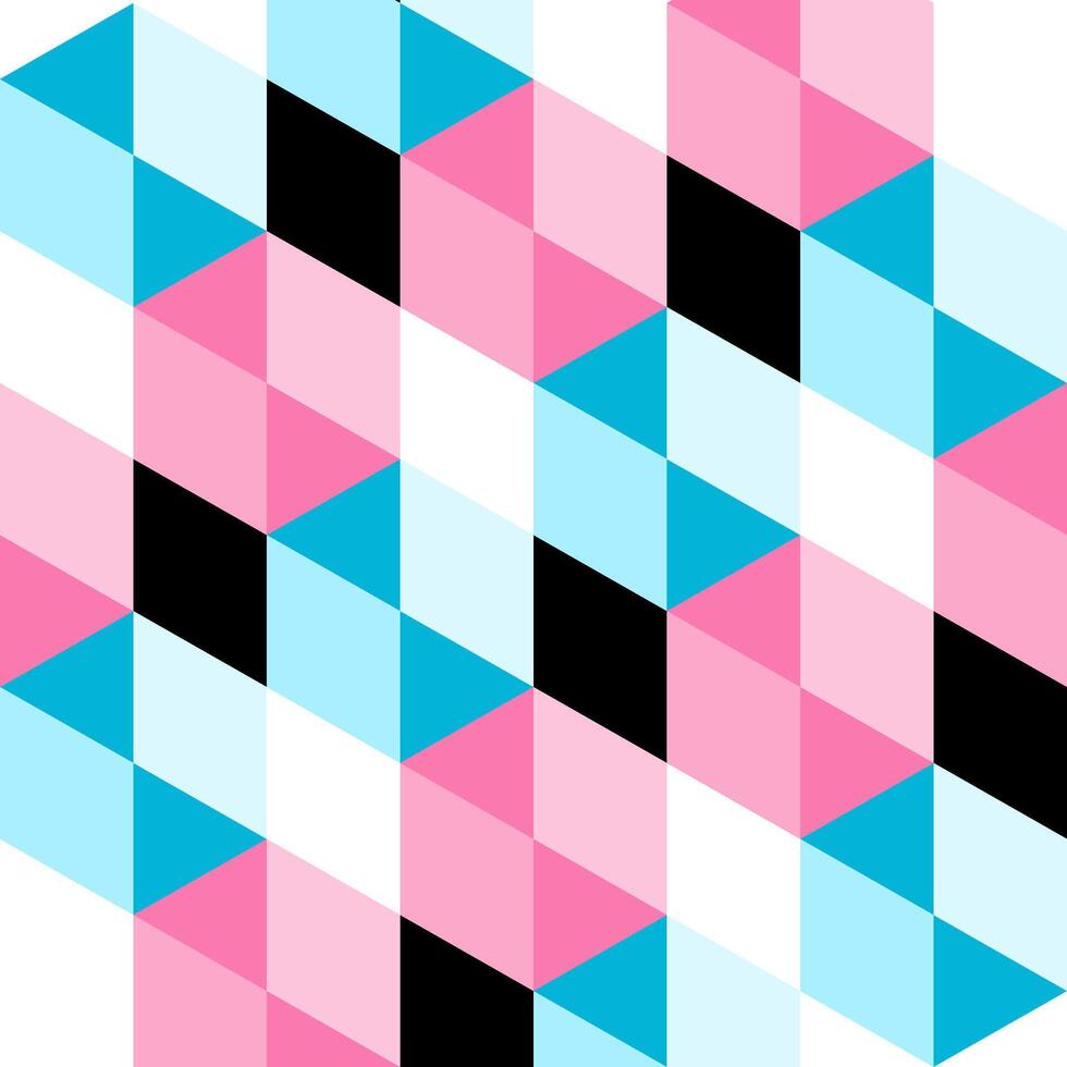 Geometric Abstract with Diamond Shapes Vectors Illustration Pattern