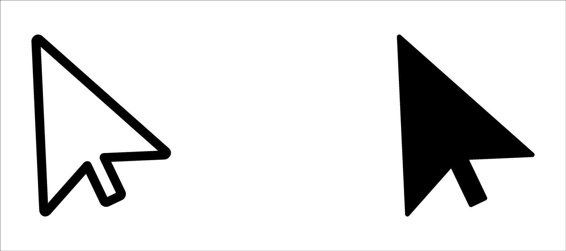 computadora ratón hacer clic puntero cursor flecha. ratón cursor flecha. cursor icono colocar. vector