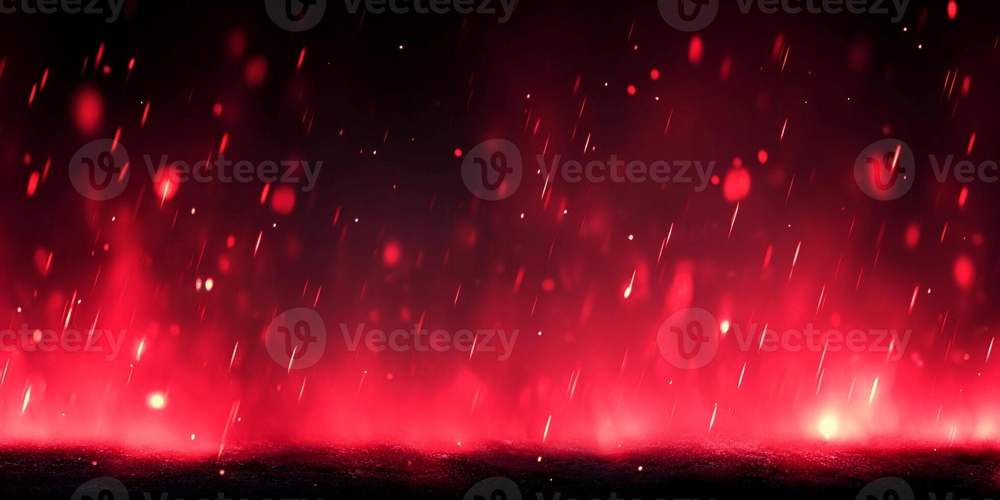 Dynamic red bokeh lights and streaking particles create an energetic abstract backdrop photo