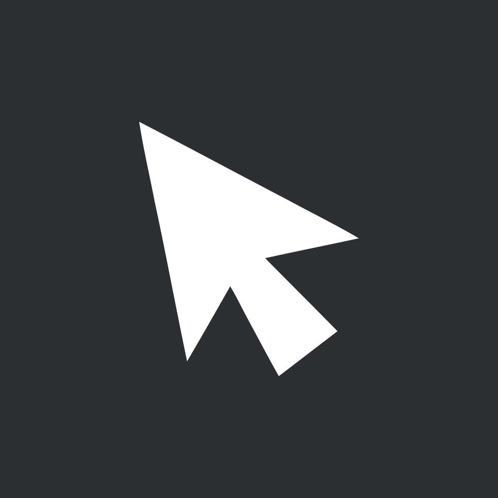 Precision Pointer A Sharp Arrow Cursor for Accurate Selection and Navigation in Digital Interfaces vector