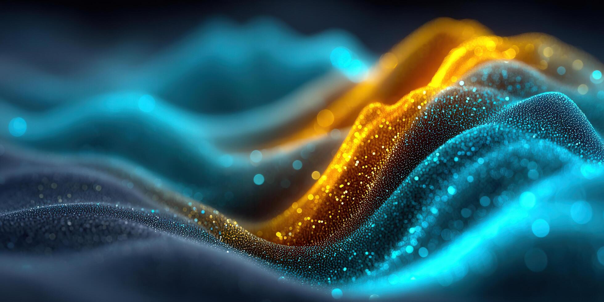 Vibrant abstract waves of light, color, and energy create a dynamic background. photo