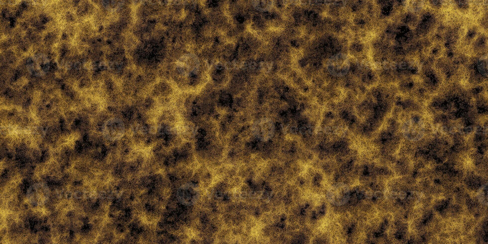 Golden network texture on a dark background creating an abstract pattern. photo