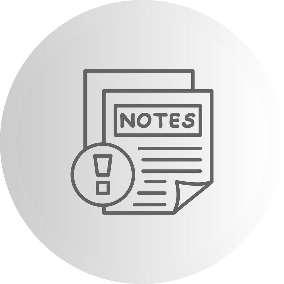 Notes Digital Line Art Graphic vector