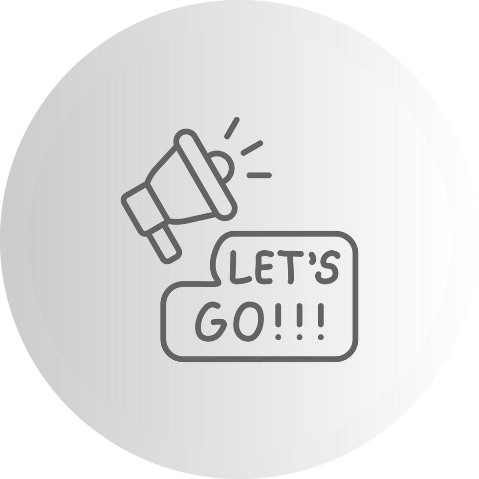 Lets Go Scalable UI Form Graphic vector