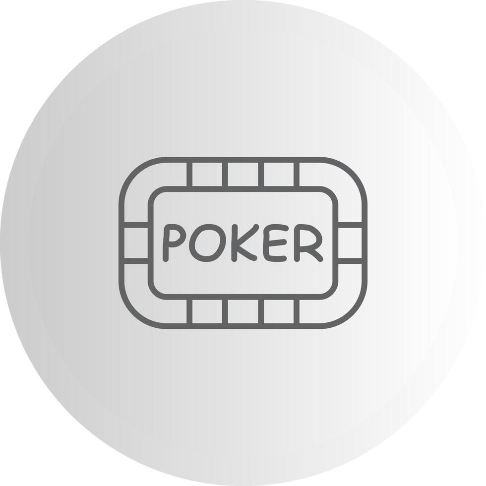 Poker Table Tech UI Element Layout vector