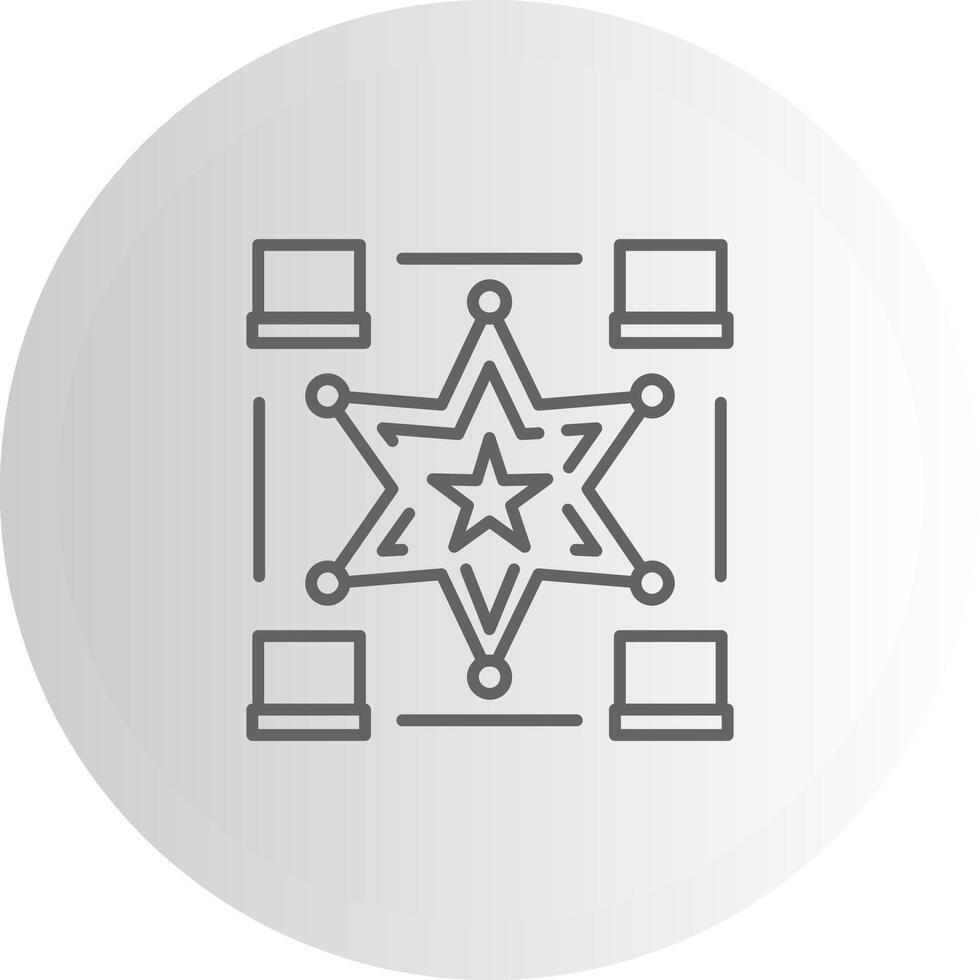 Star Flow Scalable UI Form Graphic vector