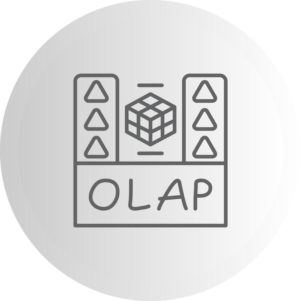 Olap Wireframe Graphic Object Layout vector