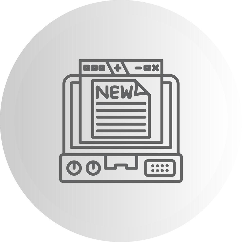 Program New Features Simple Style Symbol Graphic vector