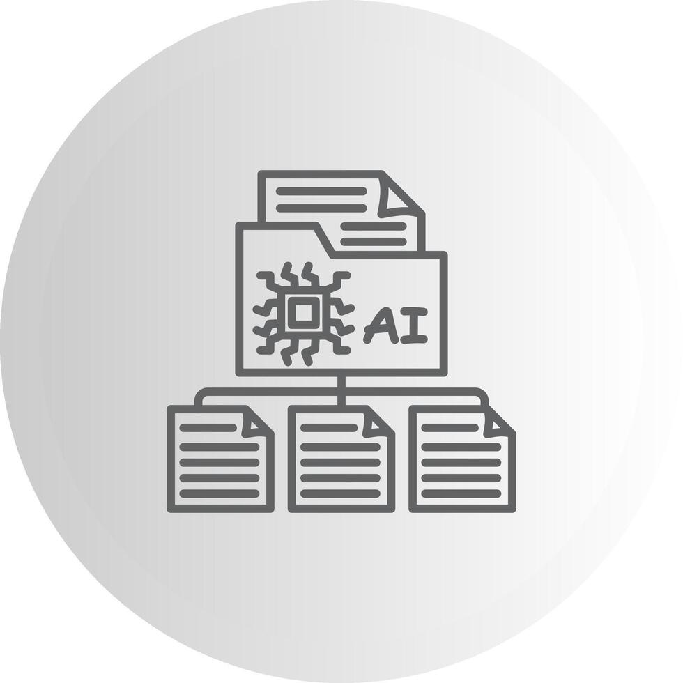 Data Classification Simple Style Symbol Graphic vector