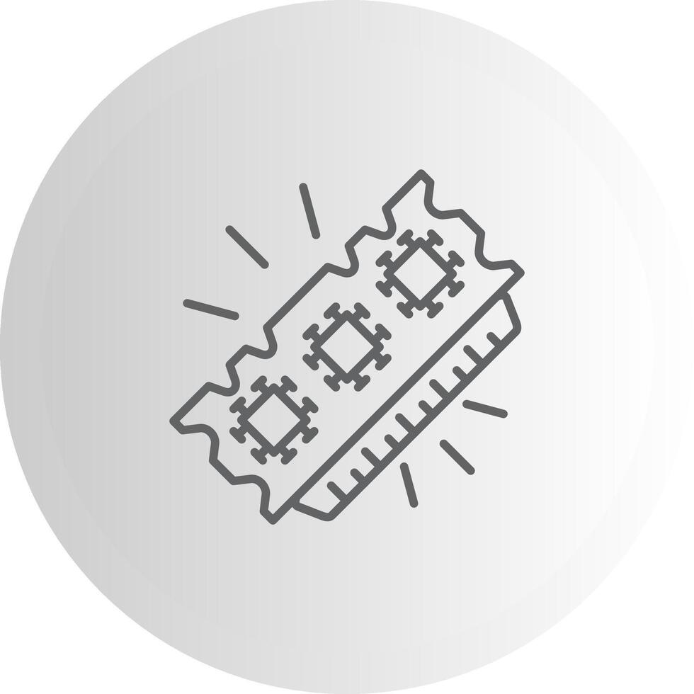 Random Access Memory Abstract UI Element Design vector