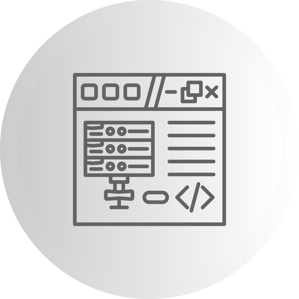 Web Database Coding Compact Design Representation Layout vector