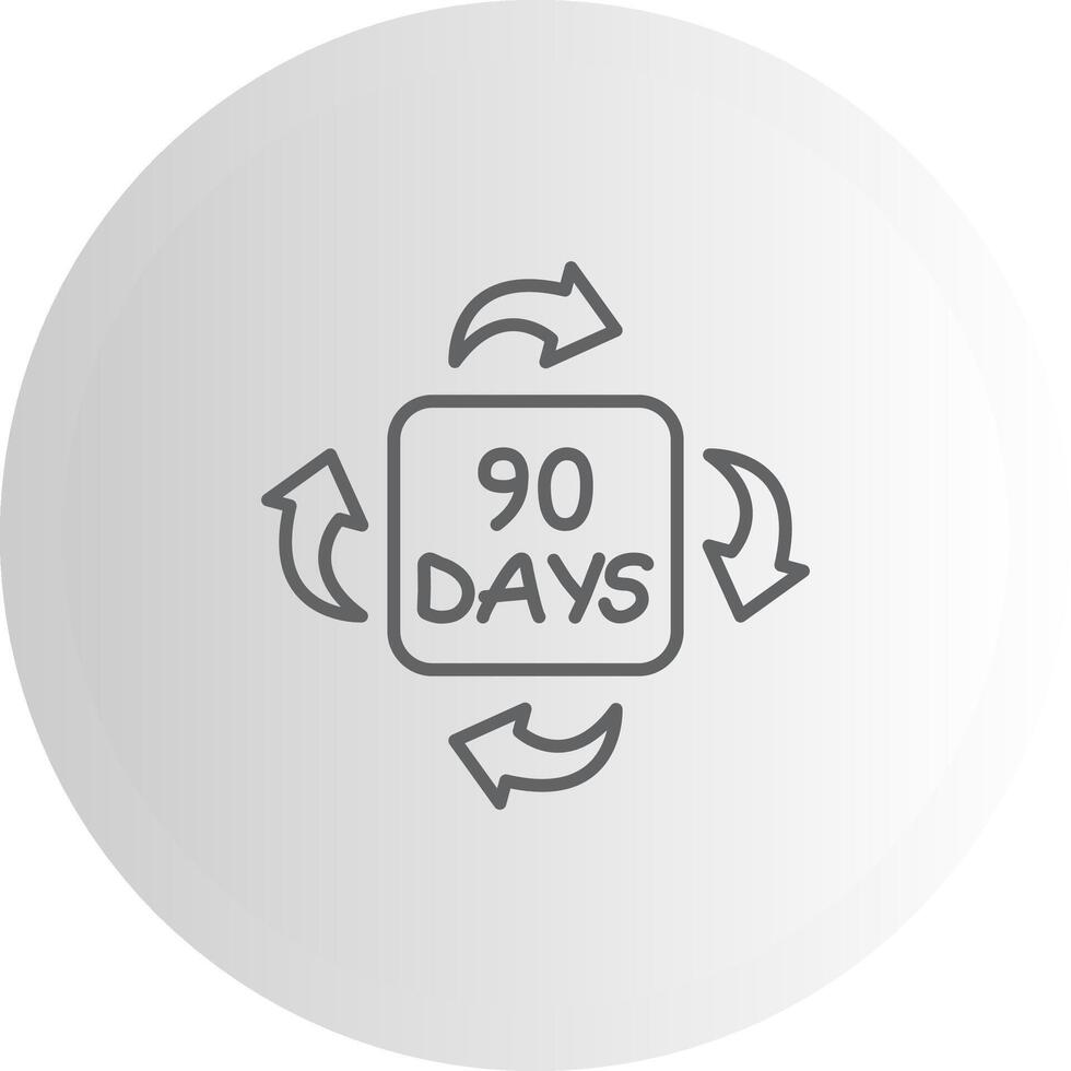 90 Days UI Visual Cue Graphic vector