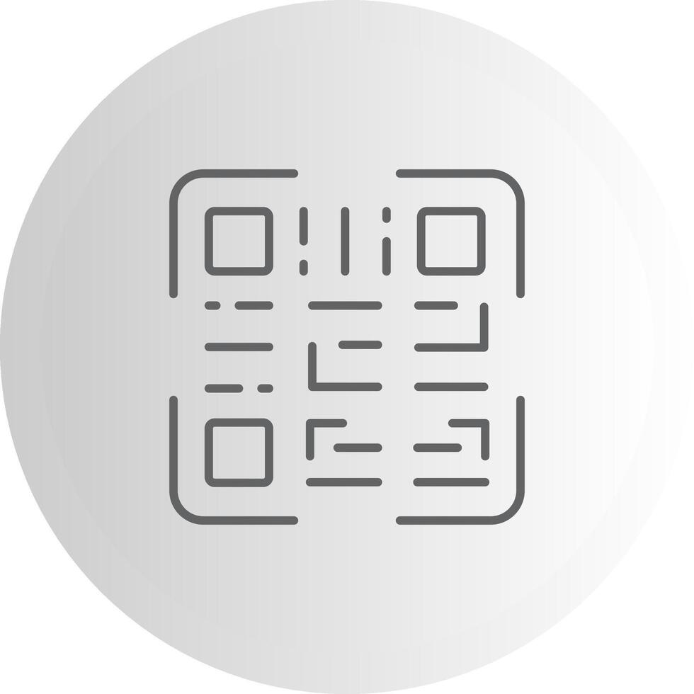 QR Code Scalable UX Feature Graphic vector