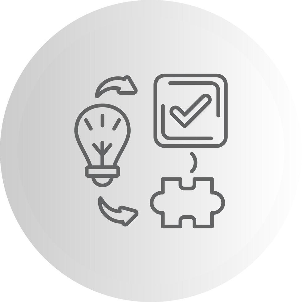 Problem Solving Mobile UI Mark Design vector