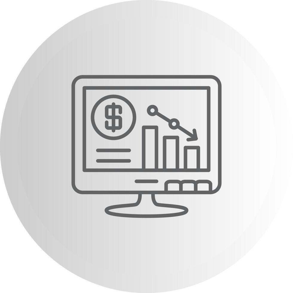Bar Graph Professional UI Graphic Design vector