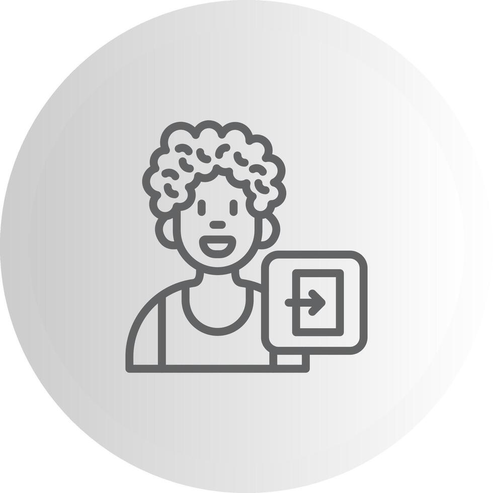 User Exit Scalable UI Form Graphic vector