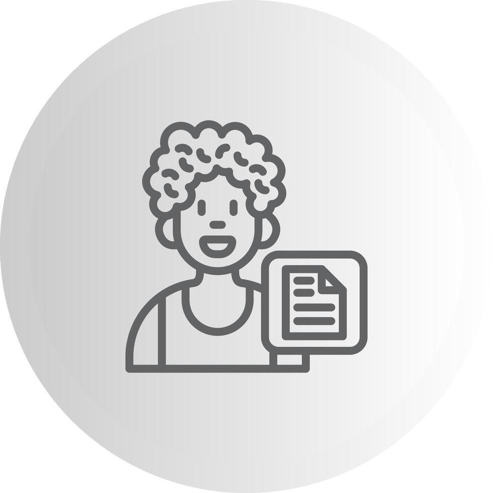 User File Clean Line Iconography Asset vector