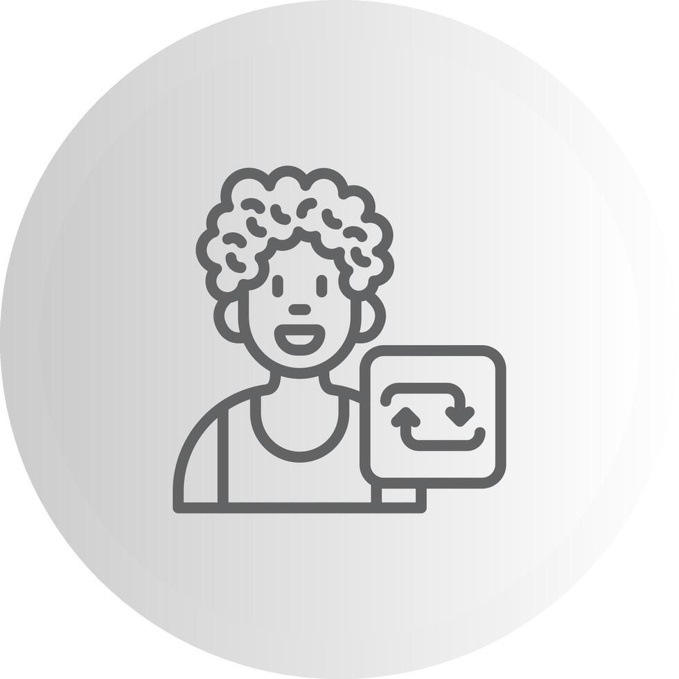 User Repeat Minimal Visual Object Form vector