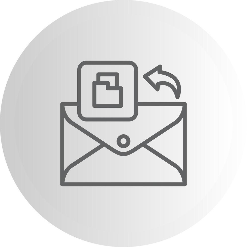 Email Folder Structured UX Symbol Layout vector